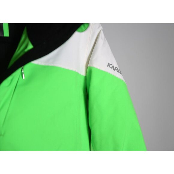 Karbon Unisex Size 14 Snowboard Ski Jacket Zip Bright Green Purple - Picture 6 of 15